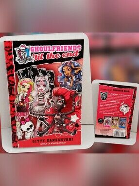 Monster High "Ghoulfriends 'til the End" Paperback Book - Red & Black Cover New